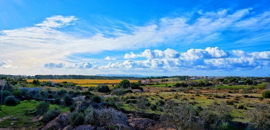 Espectacular casa de campo en alquiler con piscina y vistas al mar en Colonia de Sant Jordi