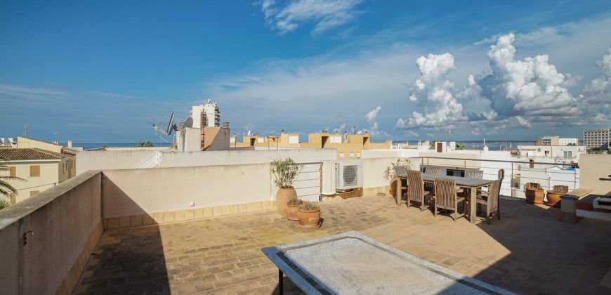 Penthouse zu vermieten mit Meerblick in Colonia de Sant Jordi