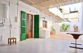 Ground floor village house to rent in Ses Salines with large private patio and side access