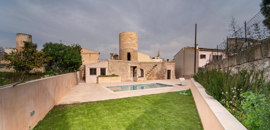 Precioso molino rehabilitado en alquiler con piscina en Manacor