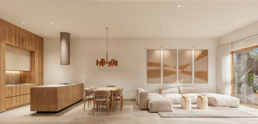 Newly built town house in Ses Salines with garden, pool and garage