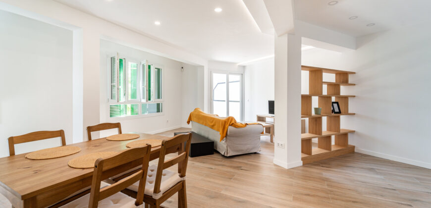 Modernisierte und möblierte Wohnung zur Miete im Zentrum von Palma mit 2 Schlafzimmern