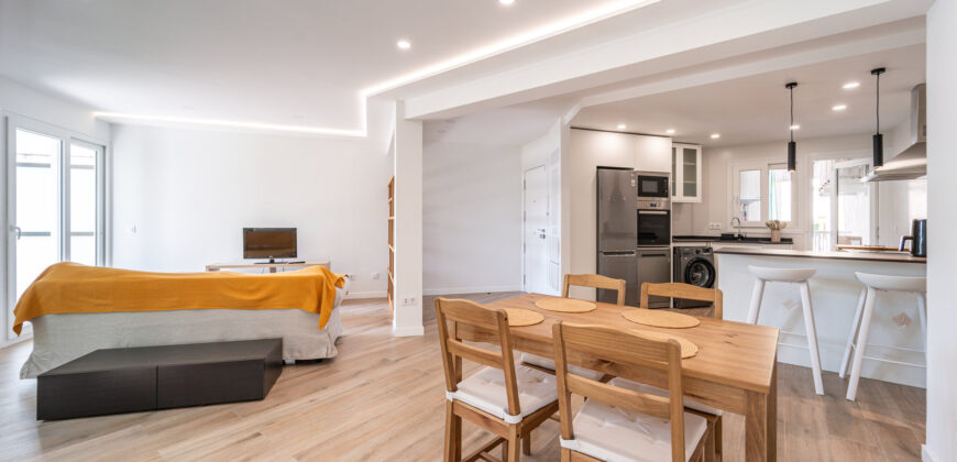 Modernisierte und möblierte Wohnung zur Miete im Zentrum von Palma mit 2 Schlafzimmern