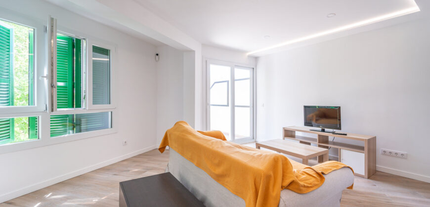 Modernisierte und möblierte Wohnung zur Miete im Zentrum von Palma mit 2 Schlafzimmern