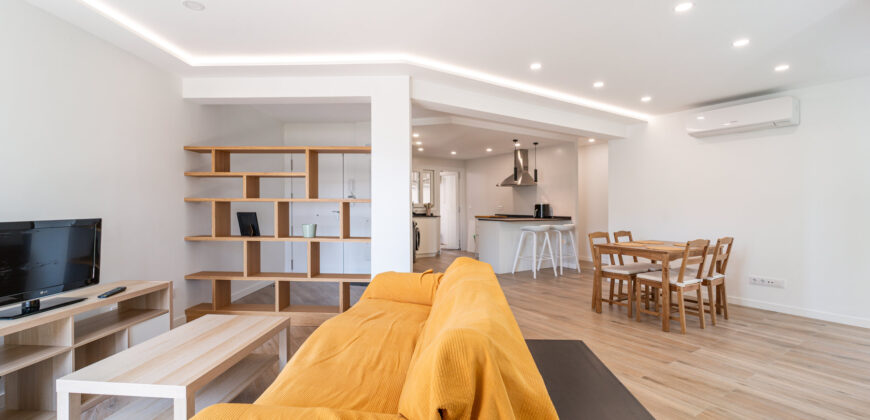 Modernisierte und möblierte Wohnung zur Miete im Zentrum von Palma mit 2 Schlafzimmern
