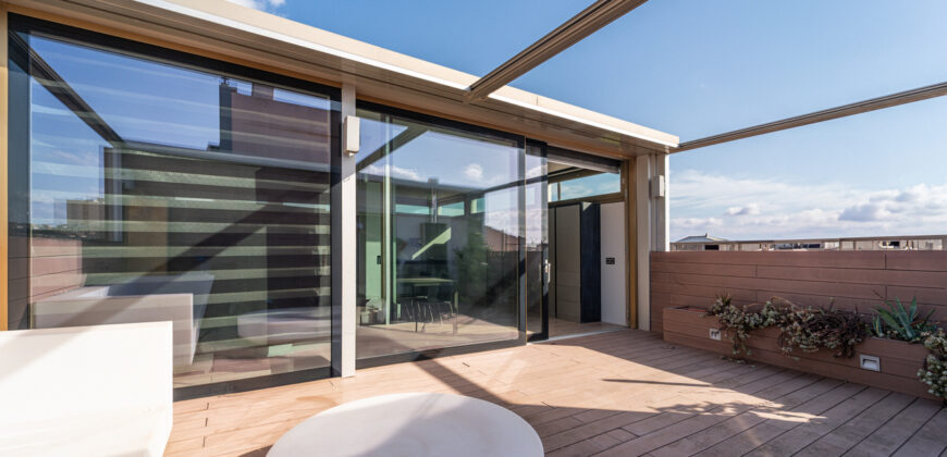 Möbliertes Penthouse-Studio zur Miete in Manacor mit großer Terrasse und hochwertigen Ausstattungen