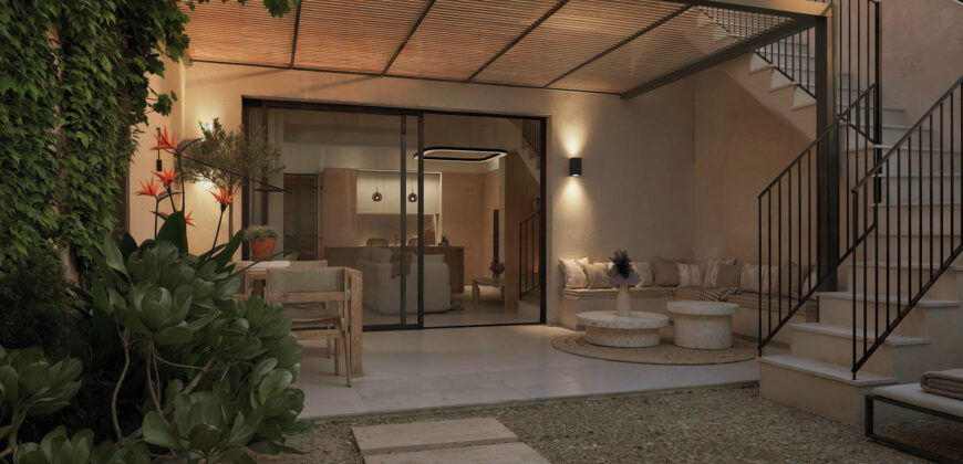 Neubau-Stadthaus mit Patio, Pool und Dachterrasse in Ses Salines