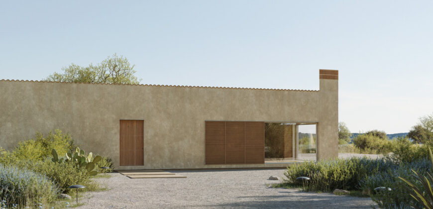 Rural plot for sale with project and power near Ses Salines in Campos