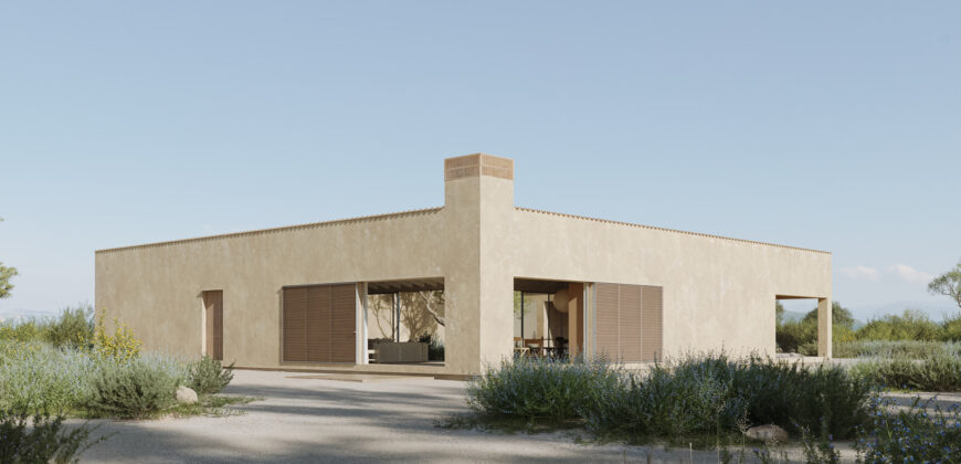 Rural plot for sale with project and power near Ses Salines in Campos