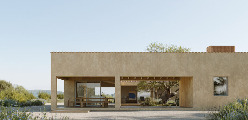 Rural plot for sale with project and power near Ses Salines in Campos