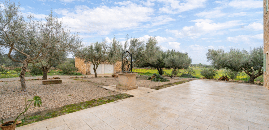 Espectacular Villa de Lujo en Ses Salines: Arquitectura tradicional, interior de diseño y privacidad absoluta