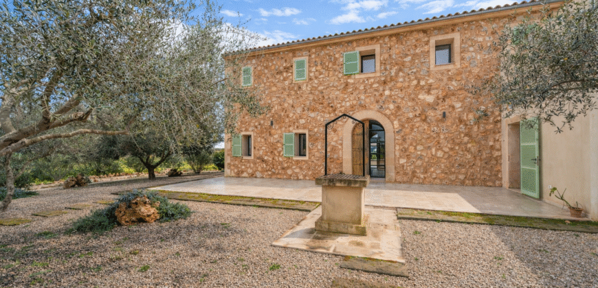 Espectacular Villa de Lujo en Ses Salines: Arquitectura tradicional, interior de diseño y privacidad absoluta