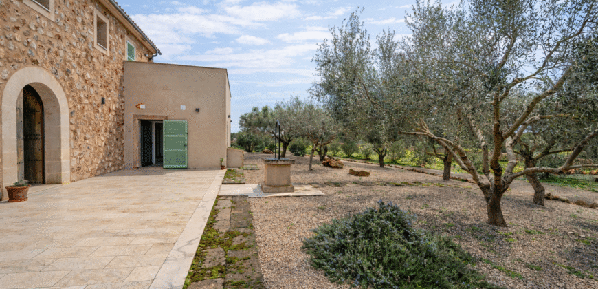 Espectacular Villa de Lujo en Ses Salines: Arquitectura tradicional, interior de diseño y privacidad absoluta