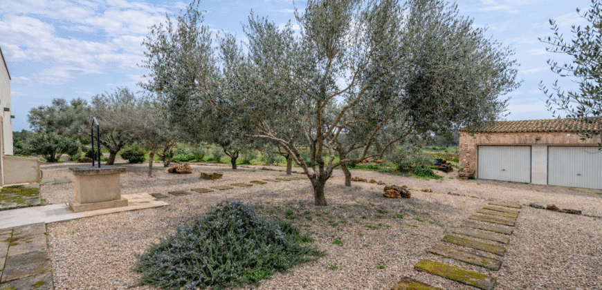 Espectacular Villa de Lujo en Ses Salines: Arquitectura tradicional, interior de diseño y privacidad absoluta