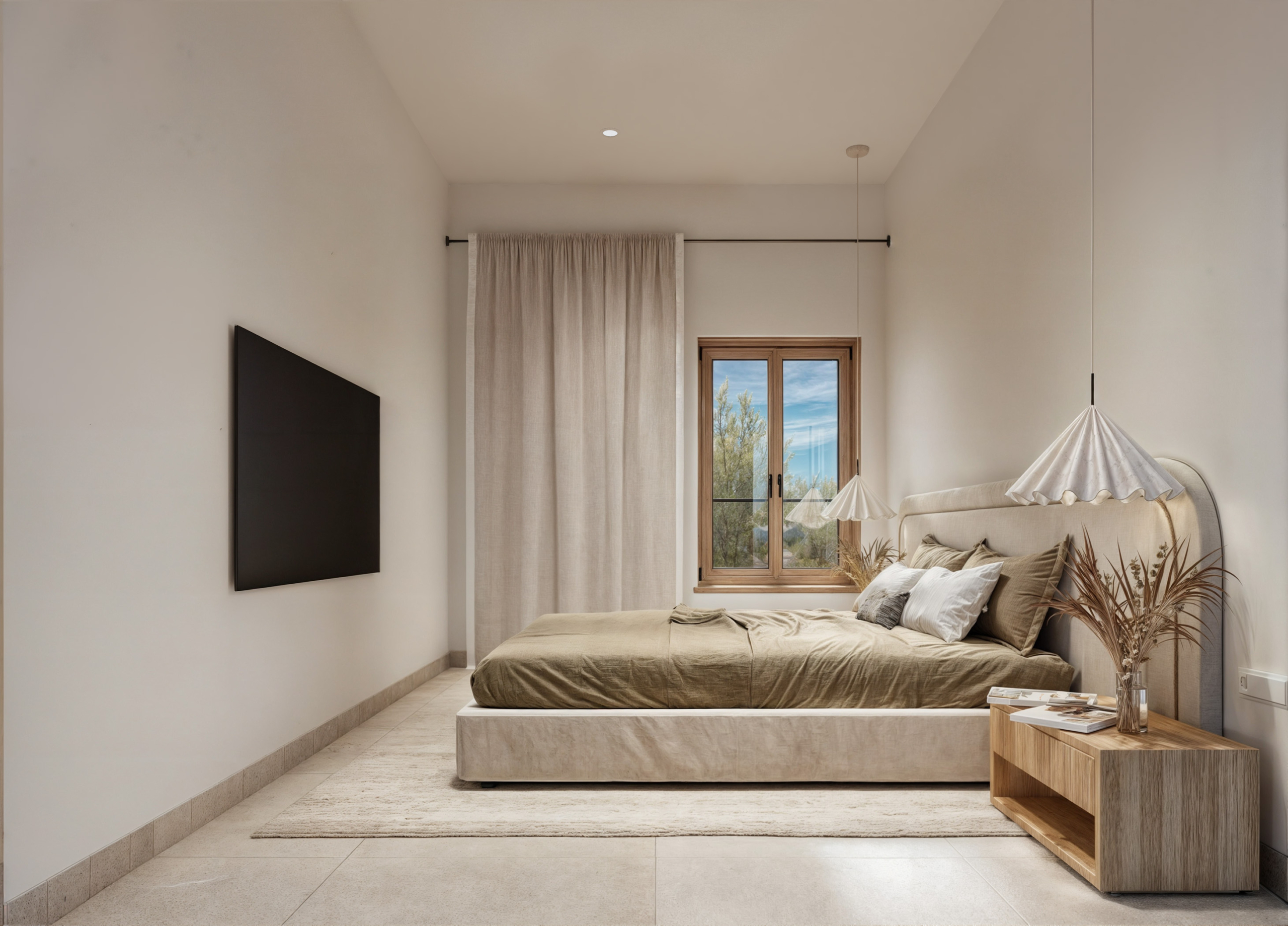 04-DORMITORIO-.jpg Newly built town house in Ses Salines with garden, pool and garage