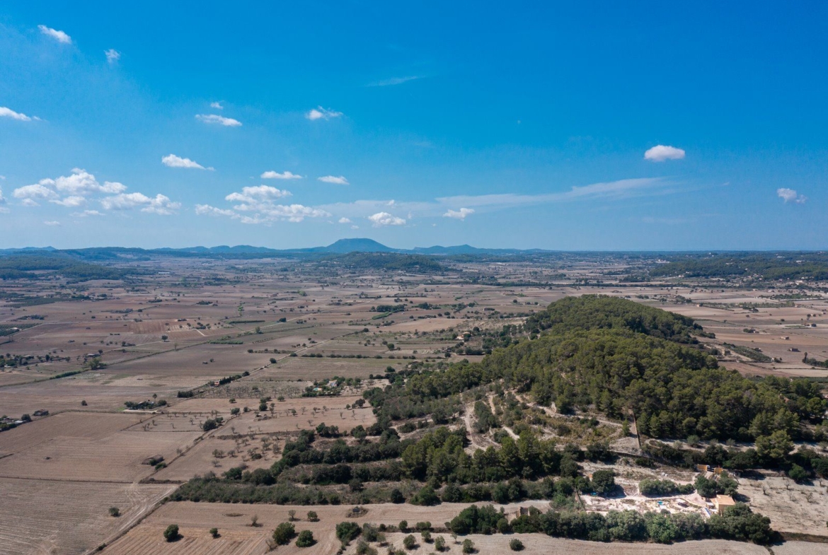 Casa de campo con piscina y vistas en Sineu, Mallorca