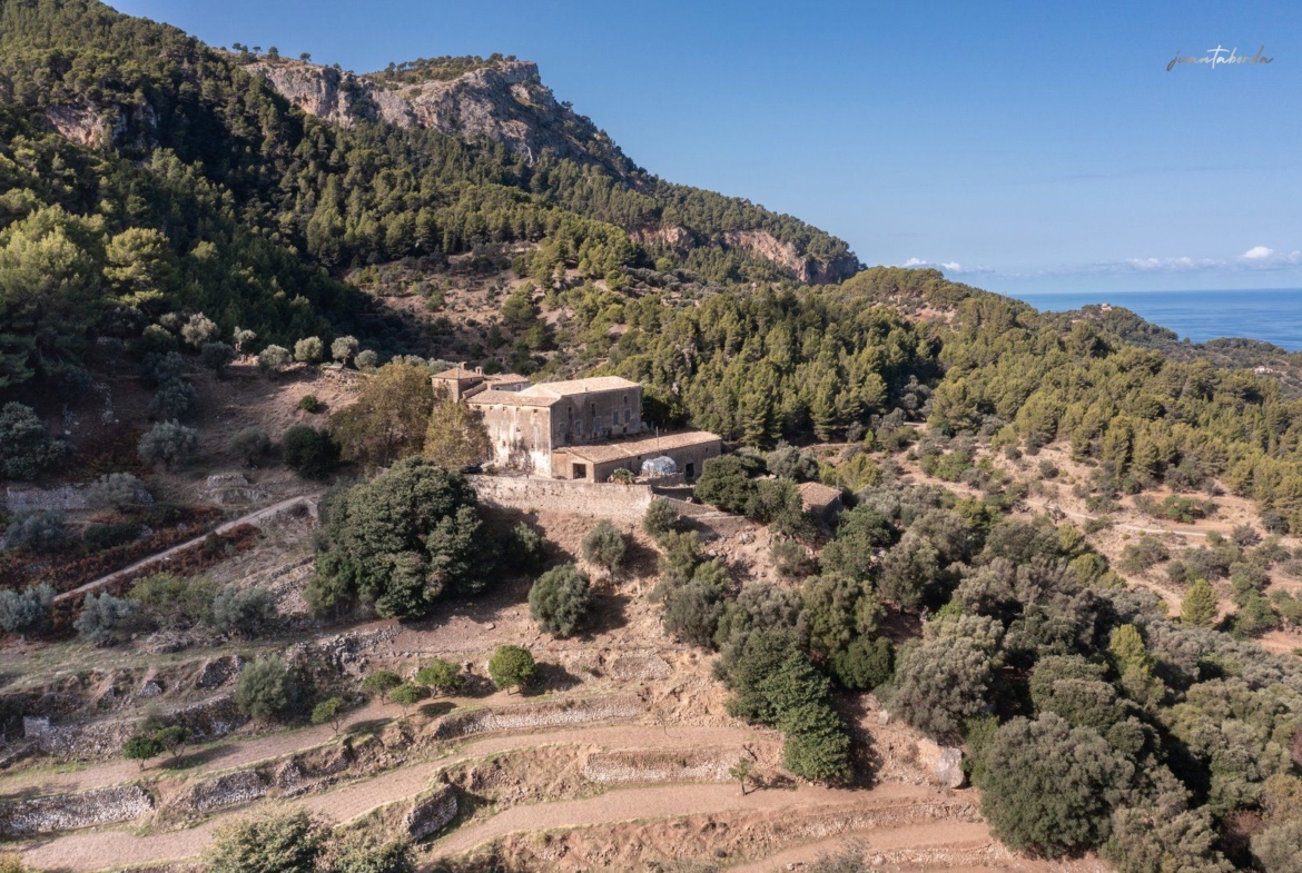 Historic Estate with Defense Tower and 311 Hectares with Sea Views Near Estellencs