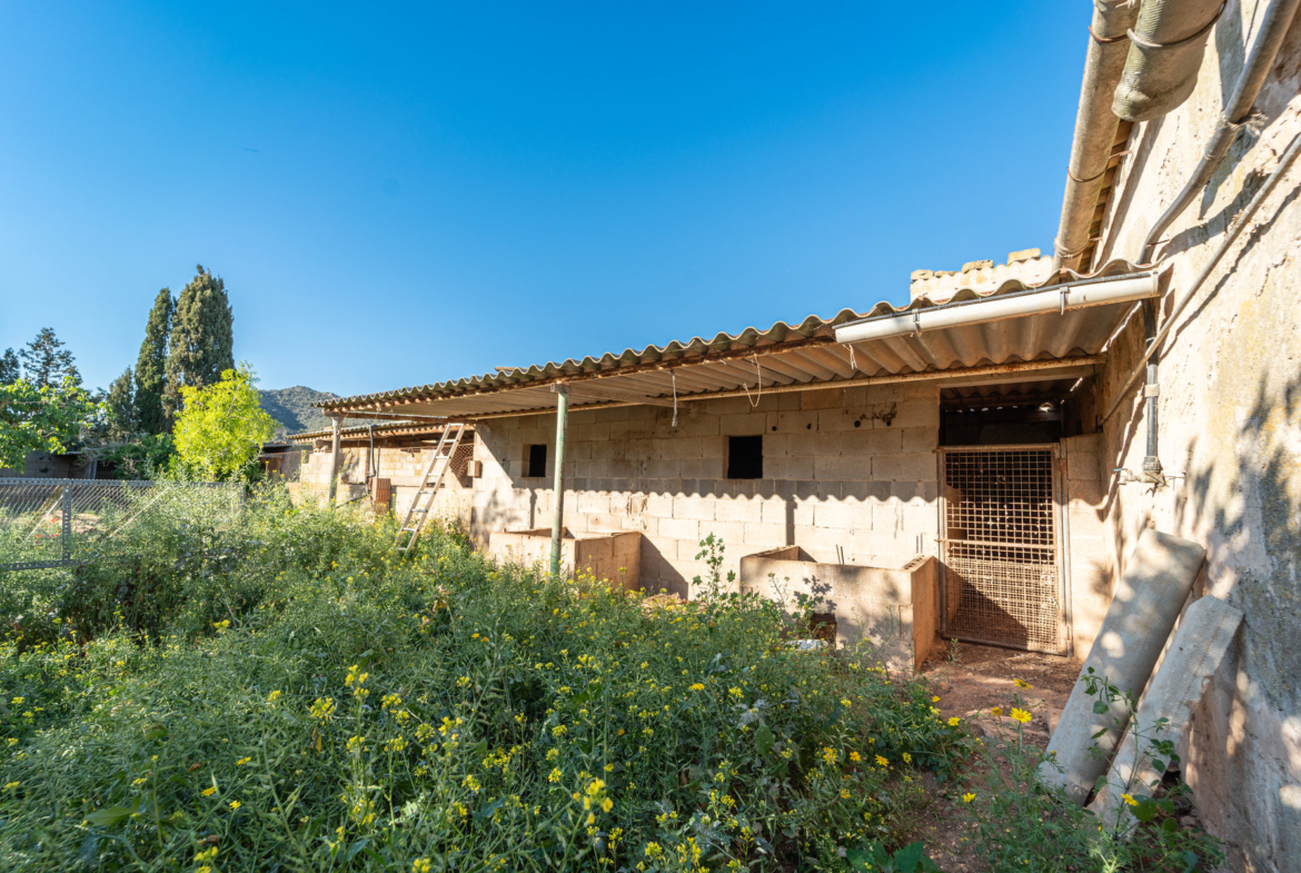 Rustikale Finca mit eigenem Brunnen und Bergblick bei Llucmajor