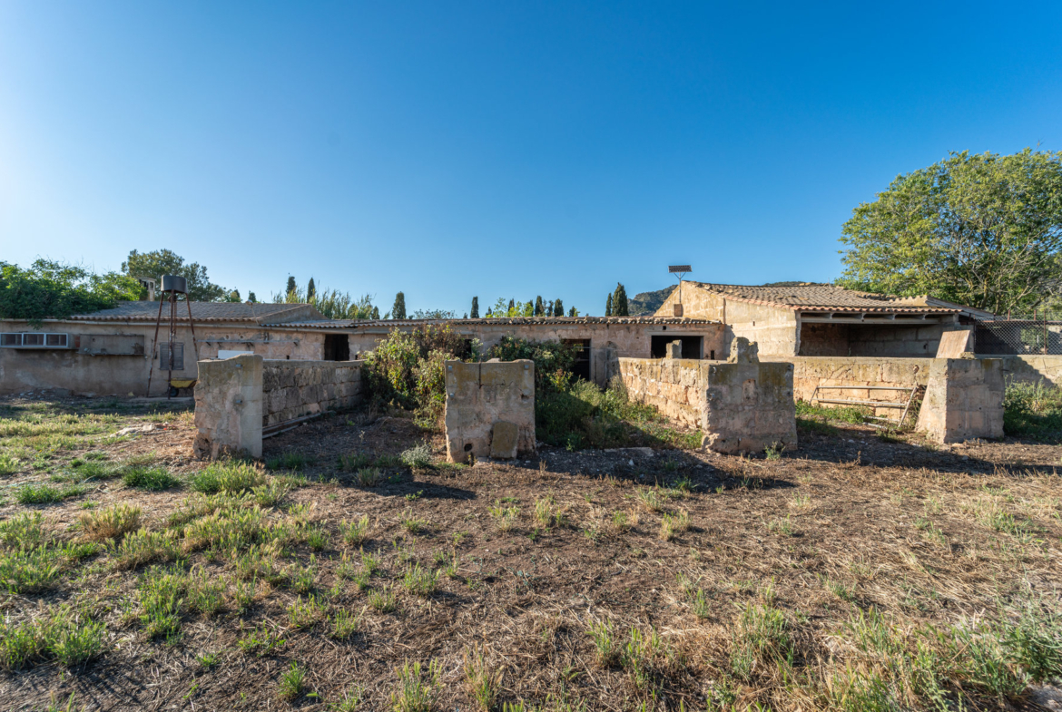 Rustikale Finca mit eigenem Brunnen und Bergblick bei Llucmajor