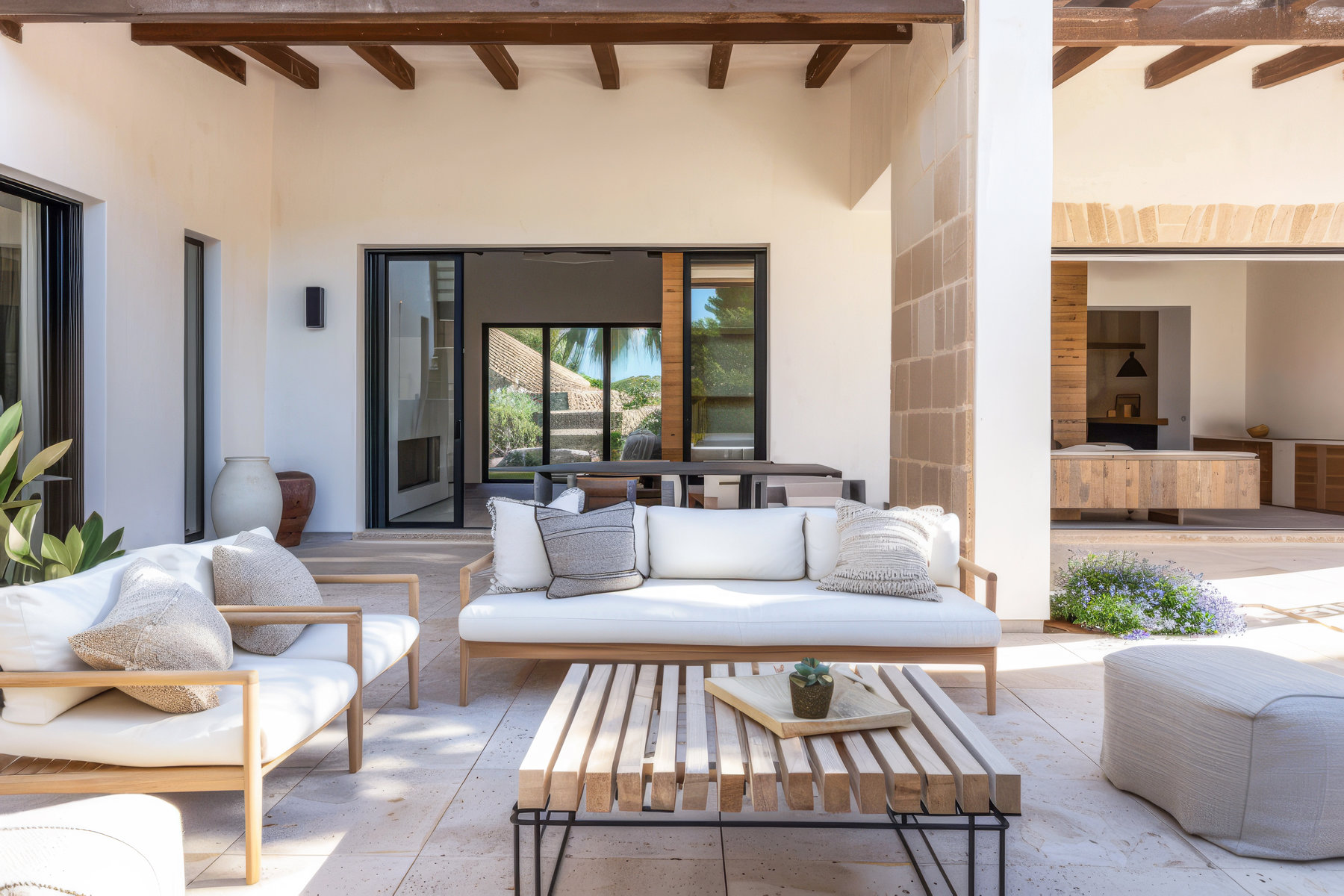 1422-Render-patio1.jpg Solar urbano en el corazón de Ses Salines · 305 m²