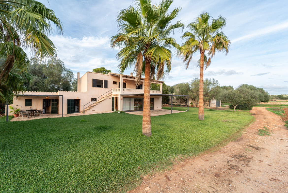 Finca con piscina en molino histórico junto a Ses Salines — 331 m², 15.100 m², año 2017