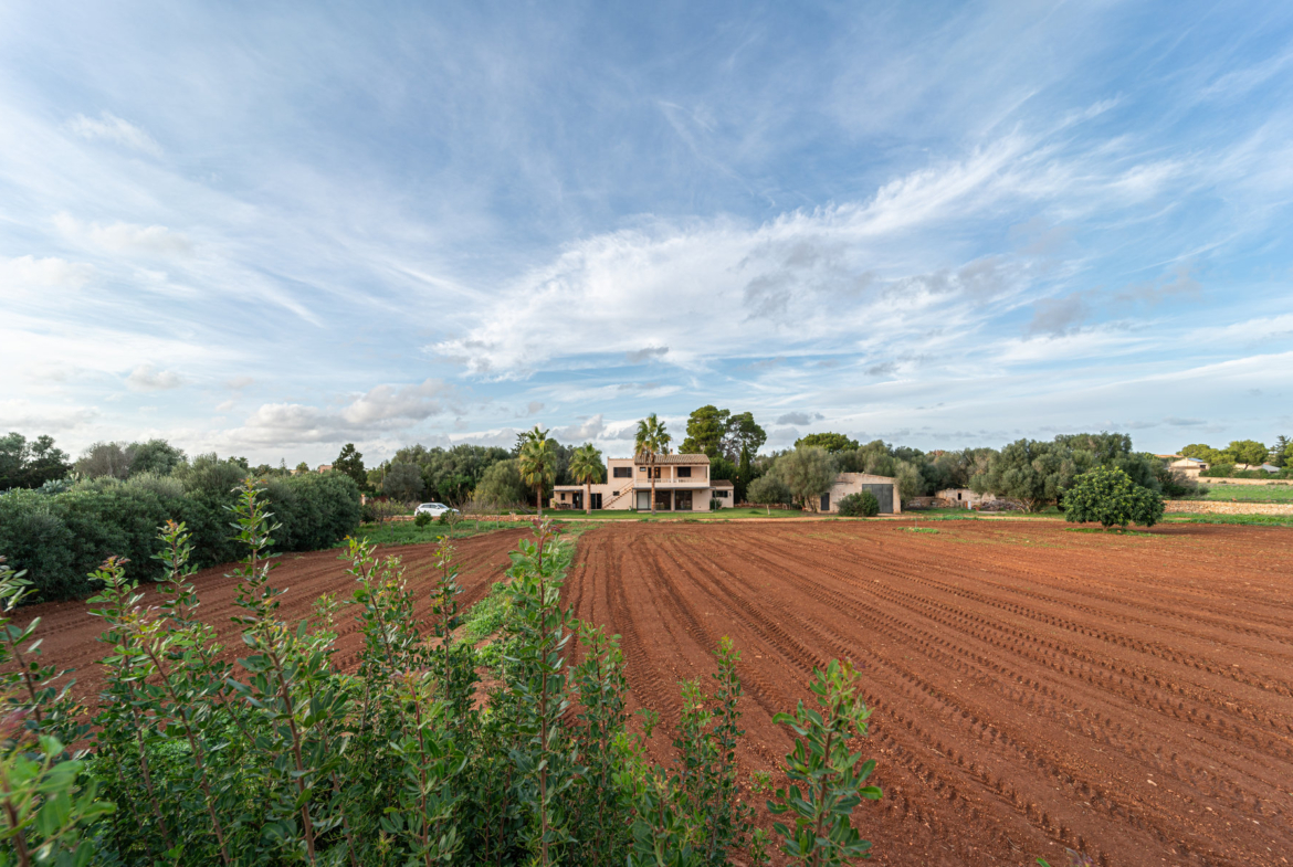 Finca con piscina en molino histórico junto a Ses Salines — 331 m², 15.100 m², año 2017