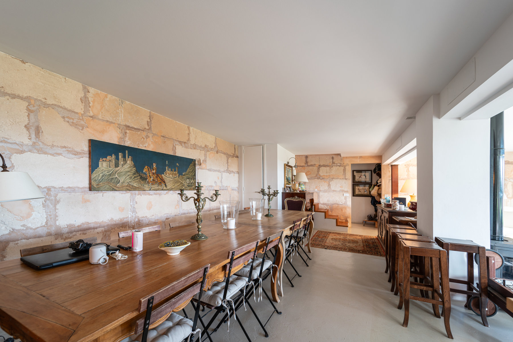 Finca con piscina en molino histórico junto a Ses Salines — 331 m², 15.100 m², año 2017