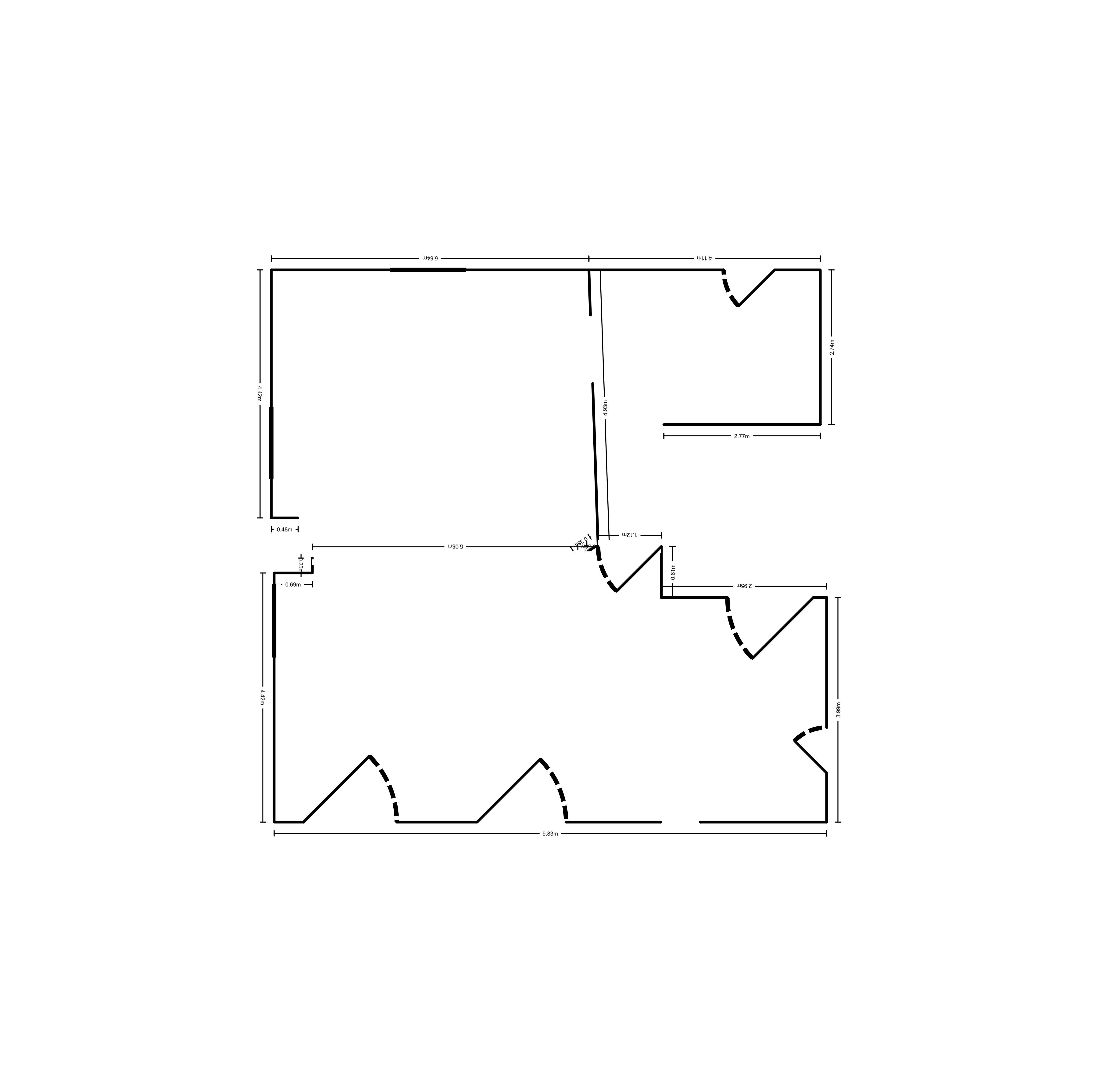 Casa con vistas al mar en Ses Salines: 418 m², 7 hab. y piscina