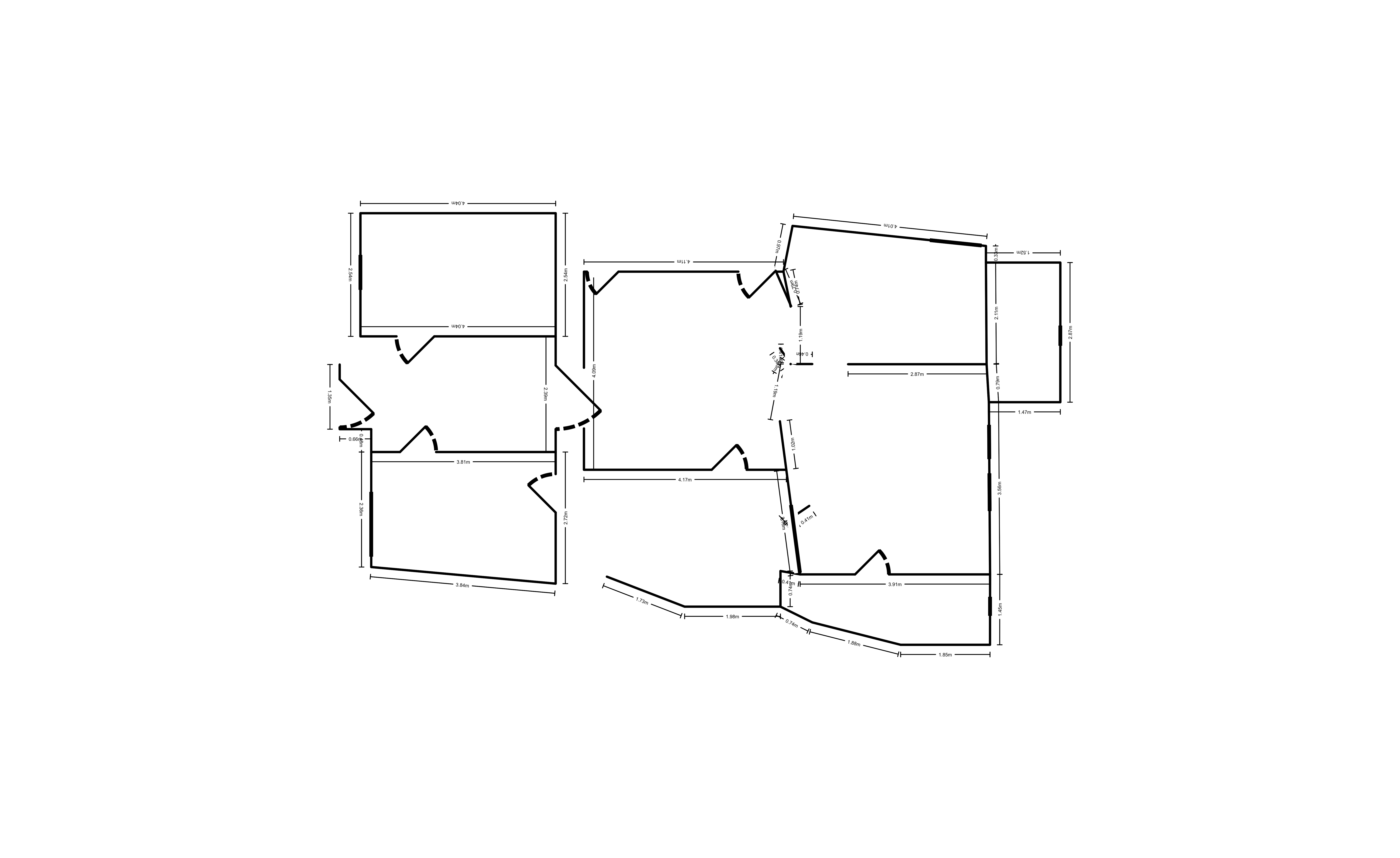 1485-Plano-del-inmueble-PB.png Casa de pueblo de 215 m² con dos fincas registrales y doble acceso en Ses Salines