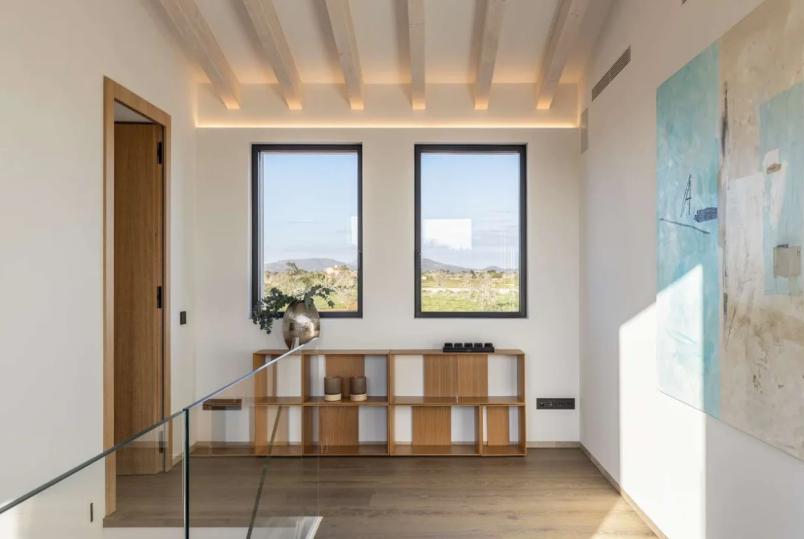 Finca de lujo nueva construcción en Santanyí: diseño minimalista y piedra natural
