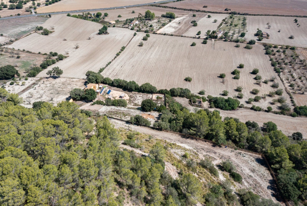 Casa de campo con piscina y vistas en Sineu, Mallorca