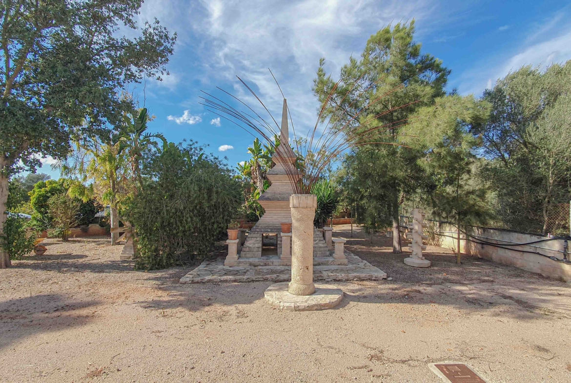 Casa de campo con piscina y casa de invitados en Campos