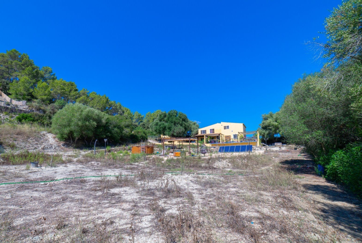 Casa de campo con piscina y vistas en Sineu, Mallorca