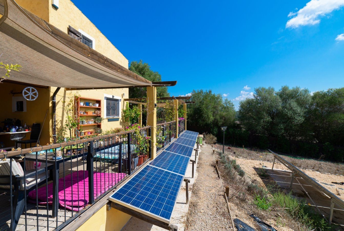 Casa de campo con piscina y vistas en Sineu, Mallorca