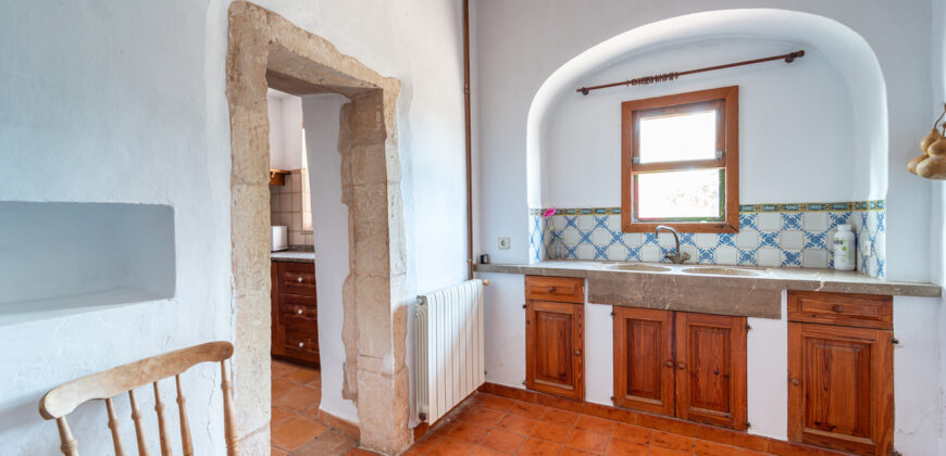 Casa de campo en alquiler en s’Alqueria Blanca con jardín y chimenea