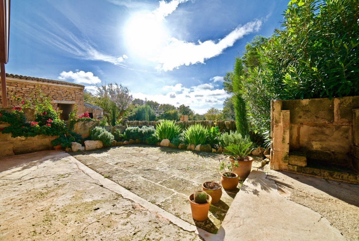 Renovated Village House with Garden & Sea Views for Rent in Ses Salines
