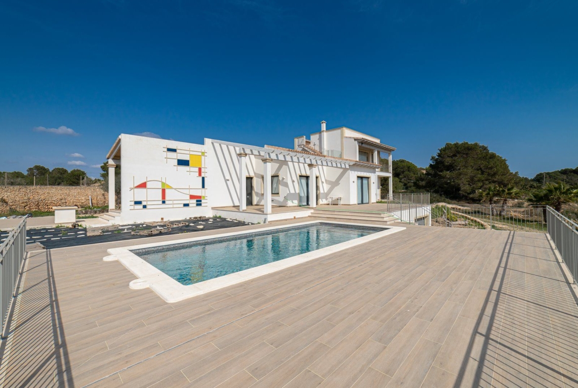 Casa de campo en alquiler con piscina y vistas al mar, Colonia de Sant Jordi