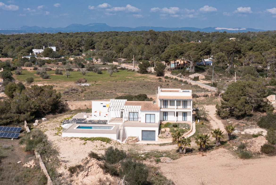 Casa de campo en alquiler con piscina y vistas al mar, Colonia de Sant Jordi