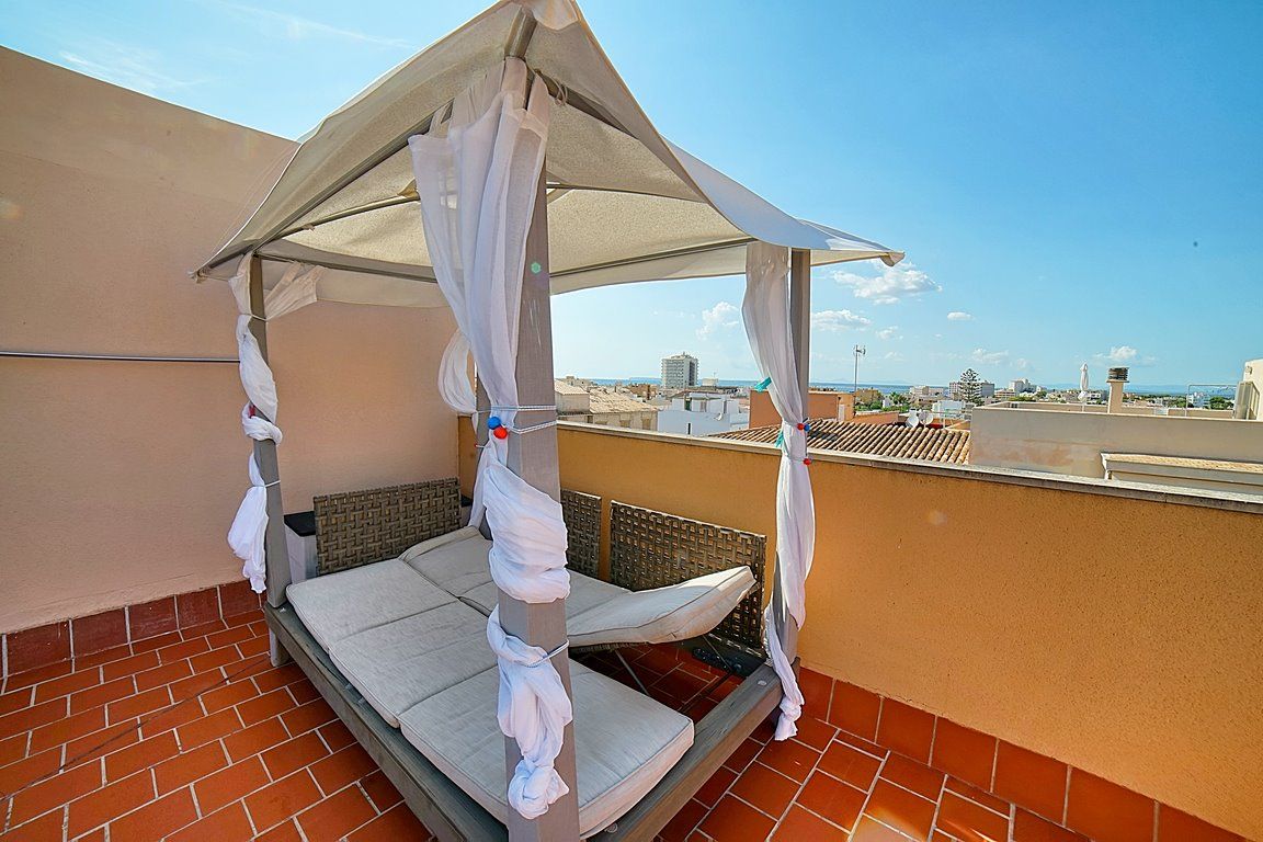 Penthouse mit Meerblick und Terrassen in Colonia de Sant Jordi