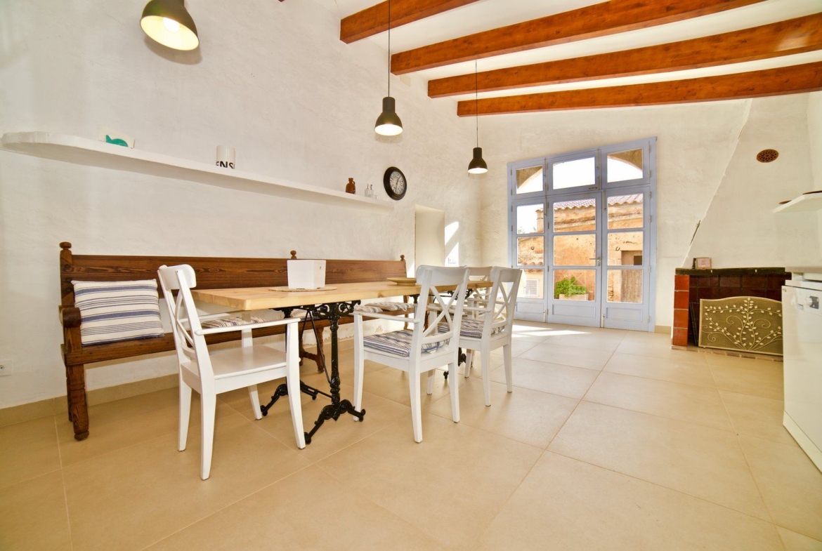 Renovated Village House with Garden & Sea Views for Rent in Ses Salines