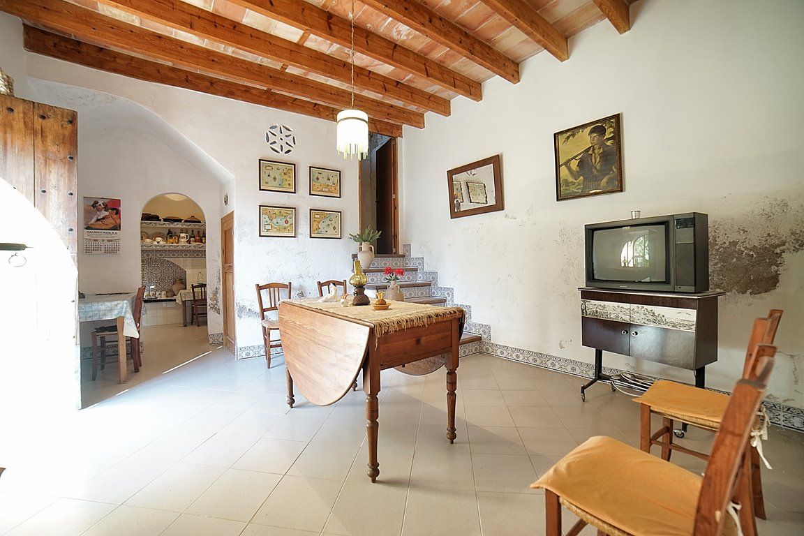 Village House in Ses Salines With Terrace & Fireplace