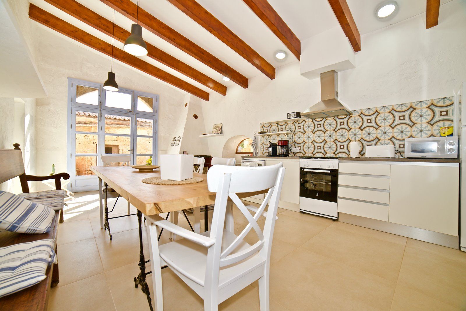 Renovated Village House with Garden & Sea Views for Rent in Ses Salines