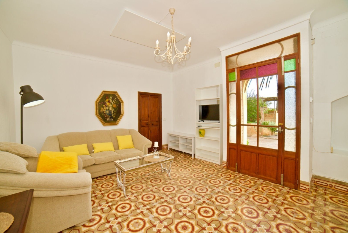 Renovated Village House with Garden & Sea Views for Rent in Ses Salines