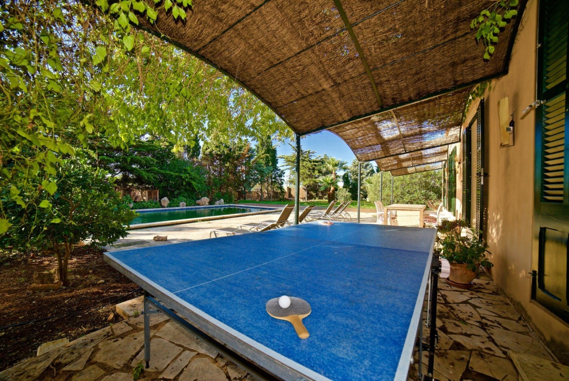 Chalet mit Pool zur Saisonmiete in Es Llombards, Südost-Mallorca