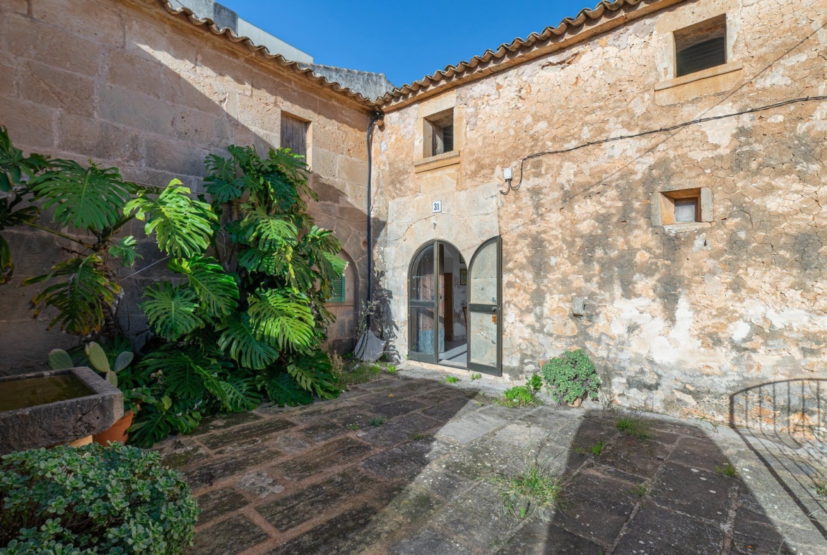 Village House in Ses Salines With Terrace & Fireplace
