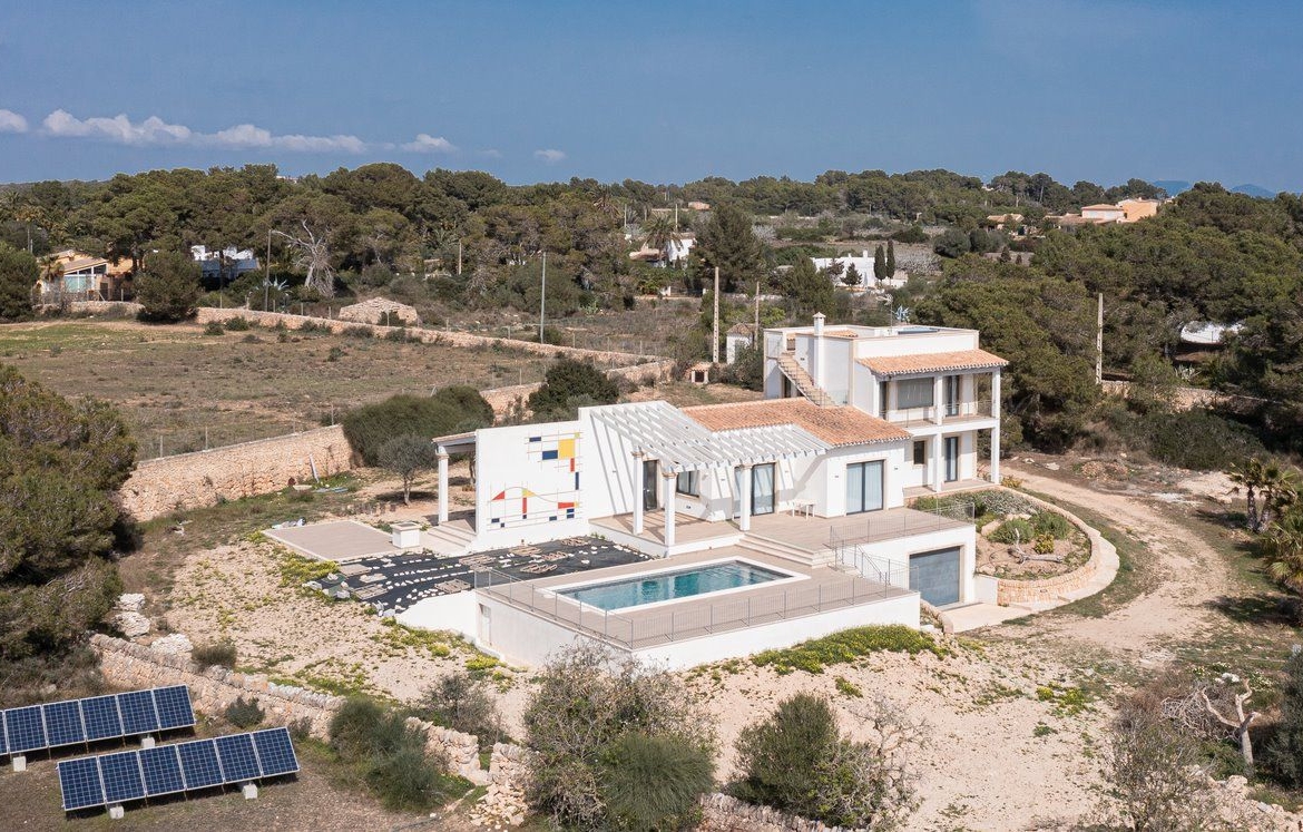 Casa de campo en alquiler con piscina y vistas al mar, Colonia de Sant Jordi