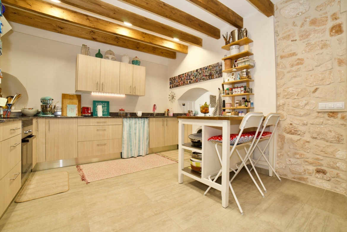 Renovated Village House with Garden for Rent in Ses Salines