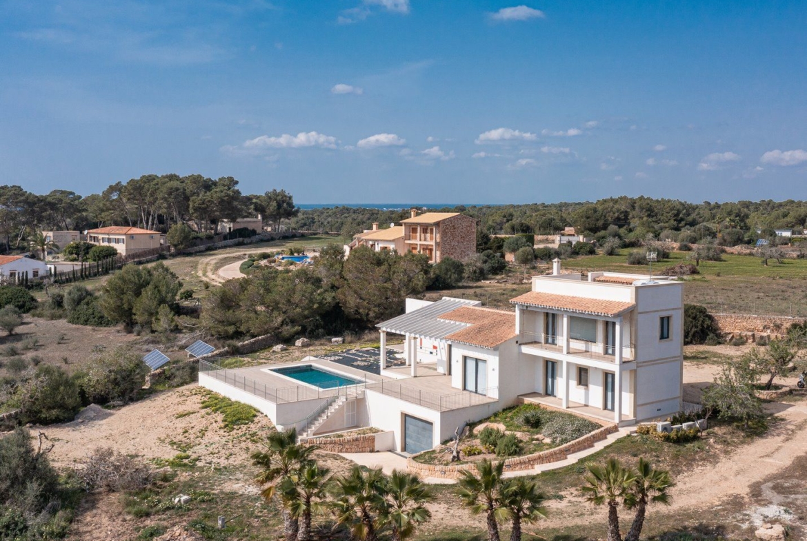 Casa de campo en alquiler con piscina y vistas al mar, Colonia de Sant Jordi
