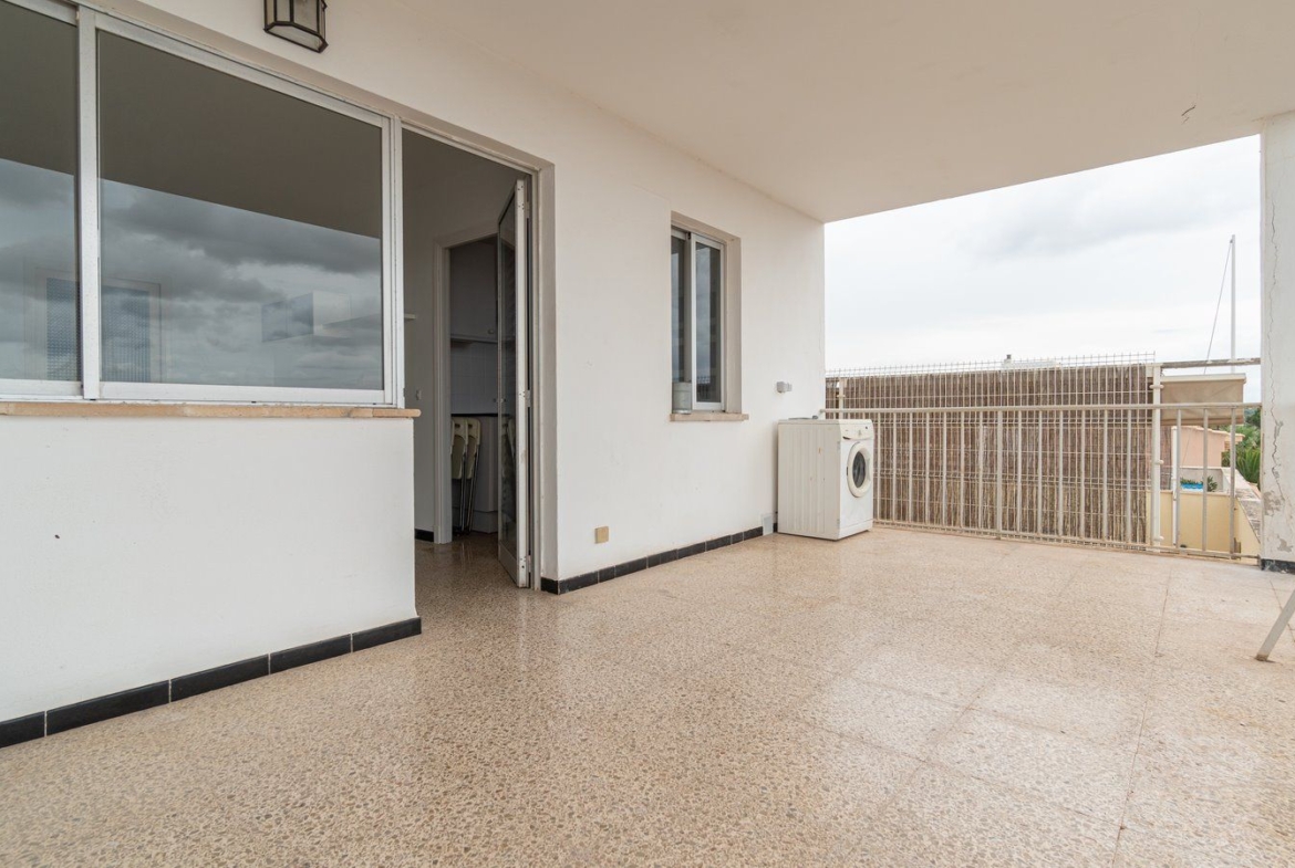Furnished Apartment With Sea View Terrace in Colonia de Sant Jordi
