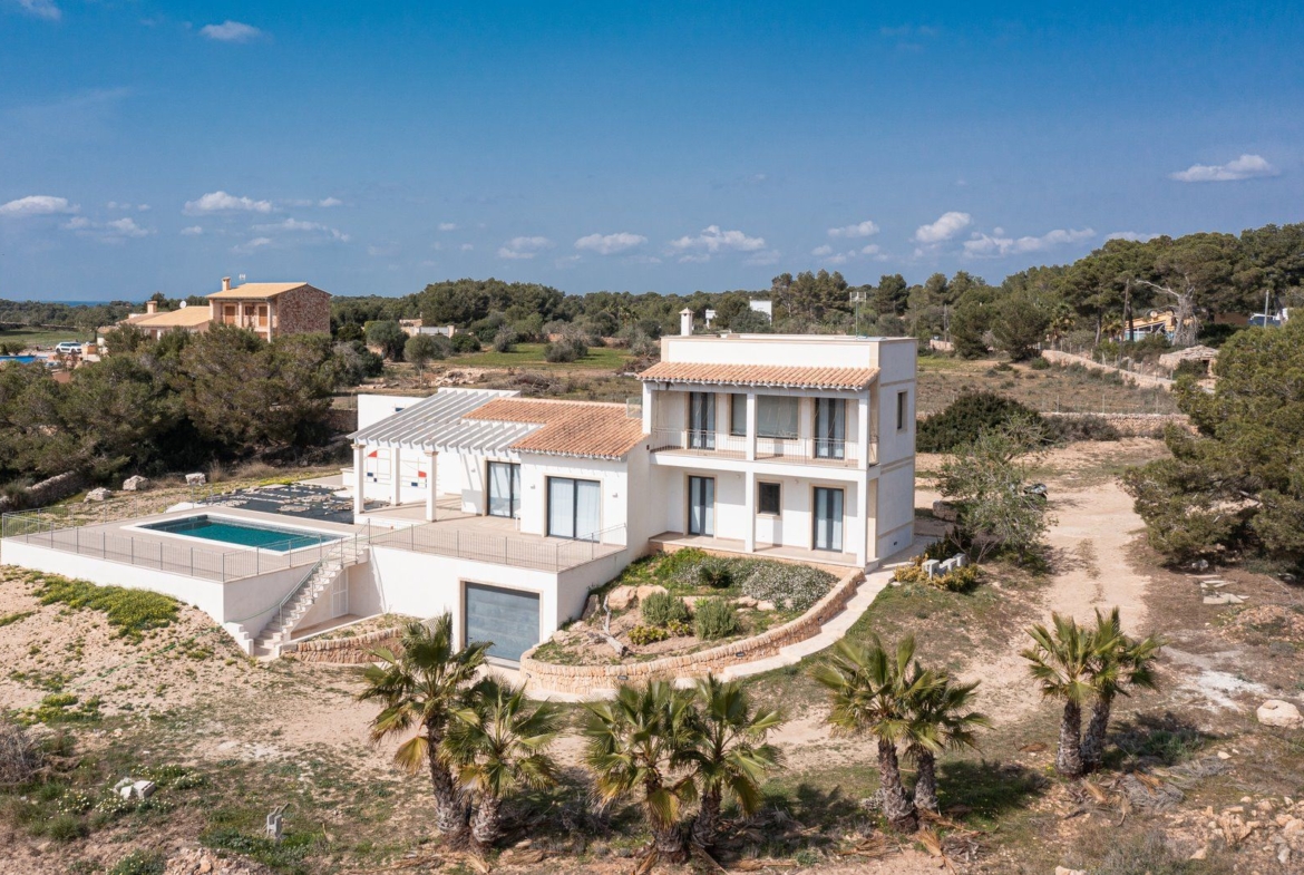 Casa de campo en alquiler con piscina y vistas al mar, Colonia de Sant Jordi